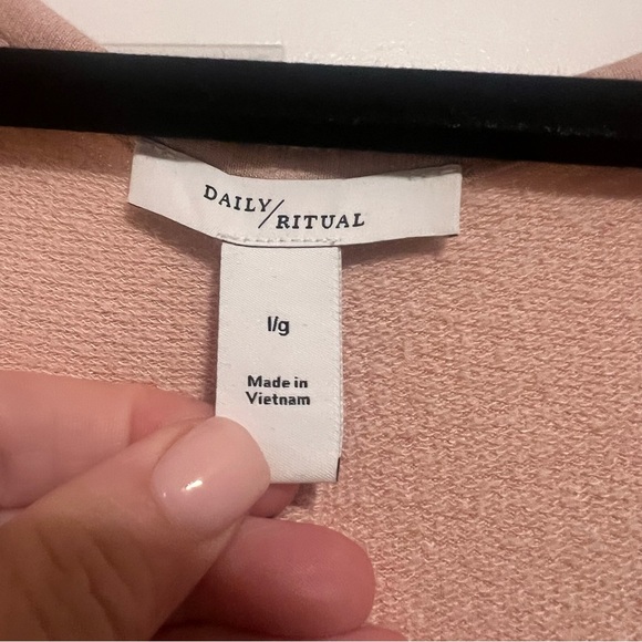 Daily Ritual Blush Terry Racerback Dress - Picture 2 of 11